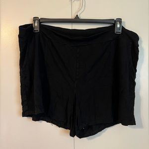 Faded Glory Supersoft Black Pajama Shorts